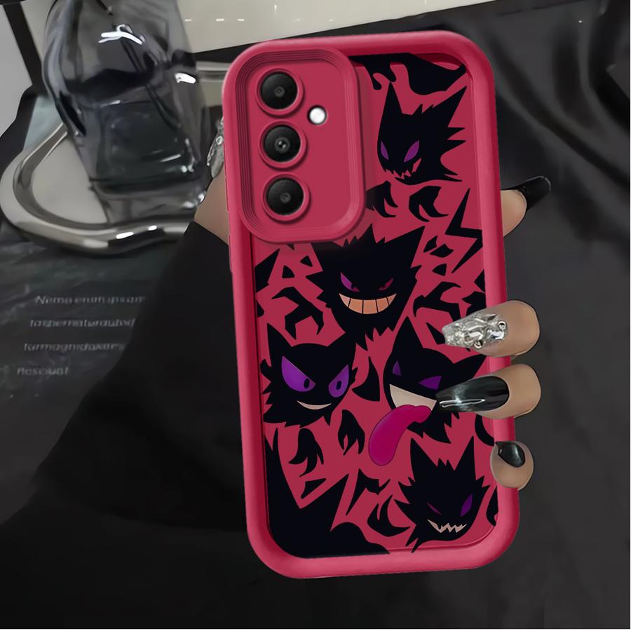 

Case for Samsung Galaxy A56 A73 A35 A52 A55 A25 A26 A32 A36 A24 A22 A21s A54 Phone Cover Pokemon Cool Gengar Galaxy A23