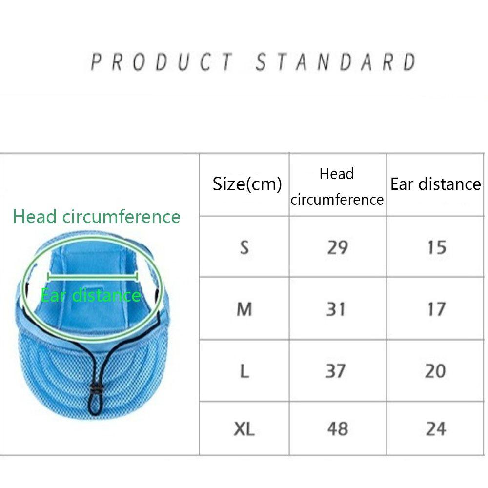 Sonnenhut Einfarbig Haustier Baseballkappe Verstellbar Atmungsaktiv Hundekappe Sonnenschutz mit Ohrenlöchern Hunde Sonnenhut Welpe Haustier