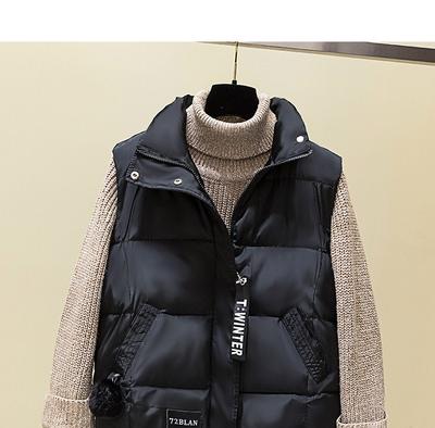 Damen Herbst und Winter Koreanische Version der lockeren ärmellosen warmen Jacke