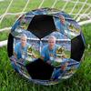 Erling Haaland Indoor Soccer Ball Colorful Machine Stitched PVC Size 5 Team Training Competition Ready Durable High-Bounce Cool Sports Gift
