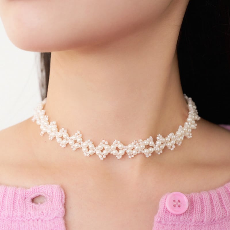 

geegee pearl net choker free