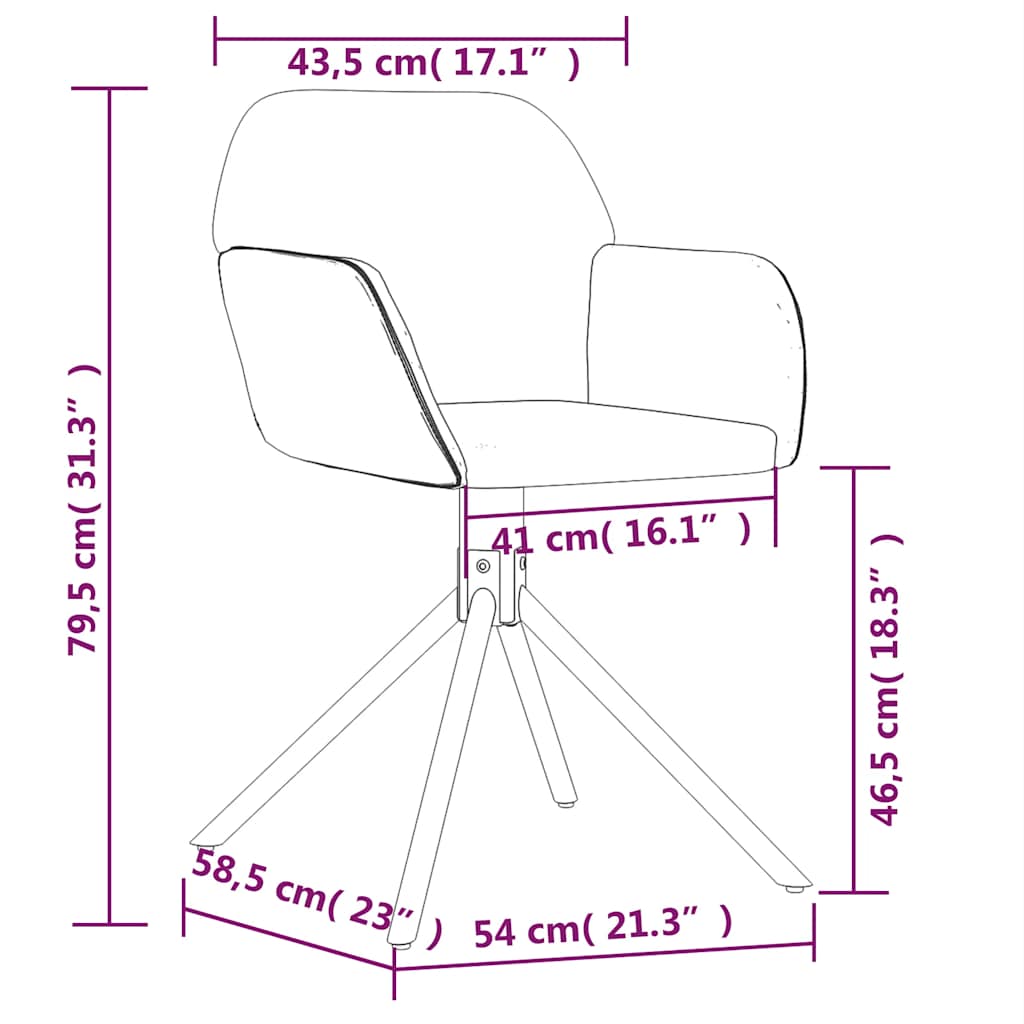 Dining Chairs 2 Pcs Swivel Dark Green Velvet
