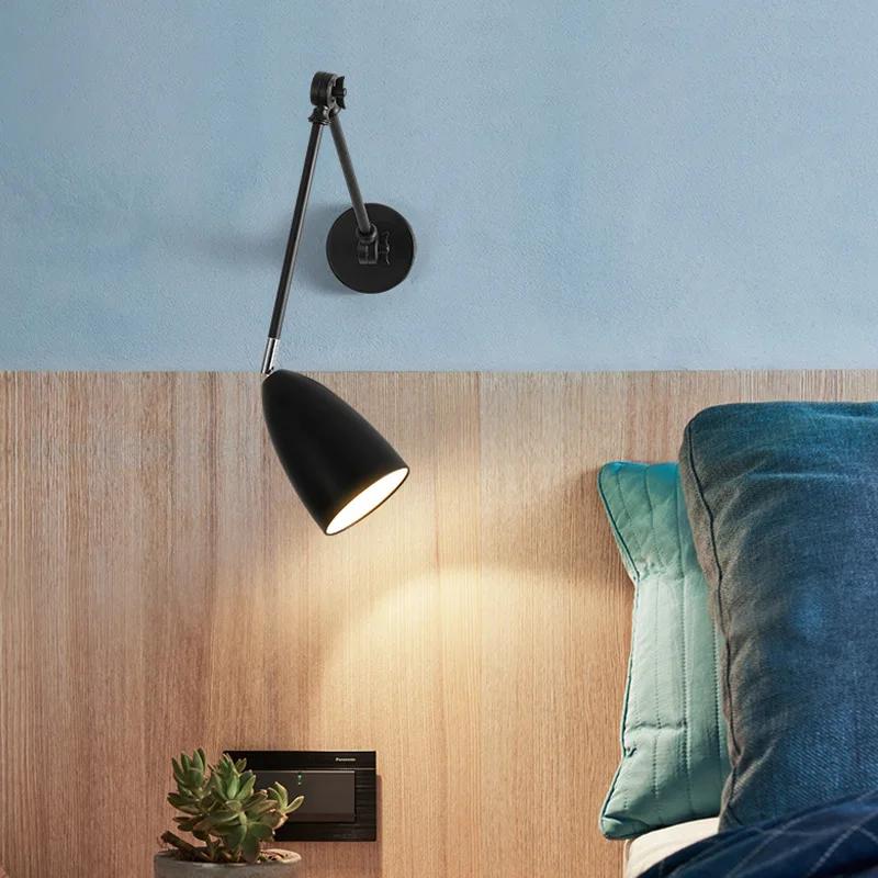 Modern Wall Sconce Lamp Indoor Interior Lighting Led Adjustable Lights Fixture Home Bedroom Night Lamps Living Room Decoration