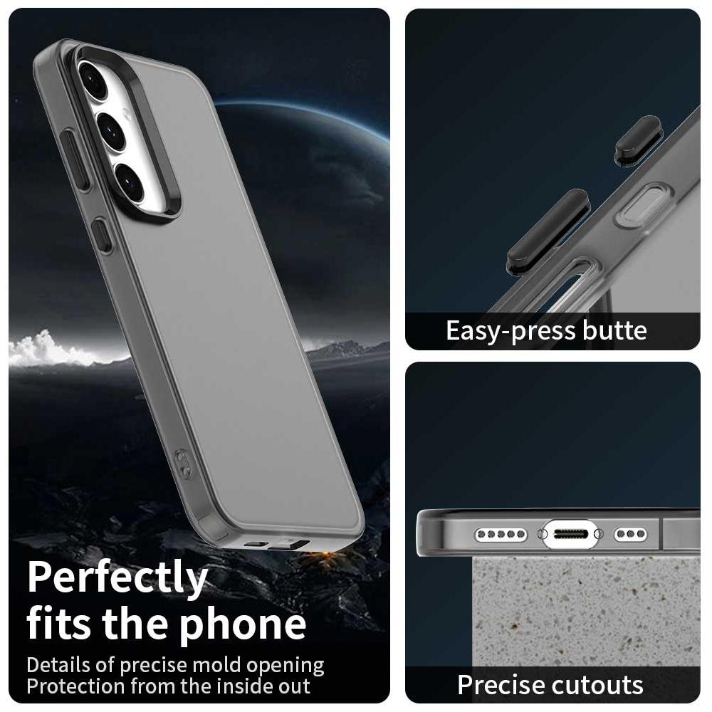 For Samsung Galaxy S23 FE Case PC+TPU+PET Matte Anti-Drop Phone Back Cover