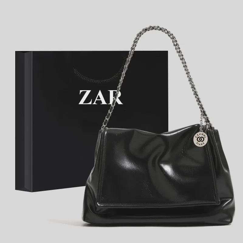 

Свобода выбора: Женская серебряная сумка-тоут с цепочкой — большая вместимость, универсальная, высококачественная сумка-хобо через плечо