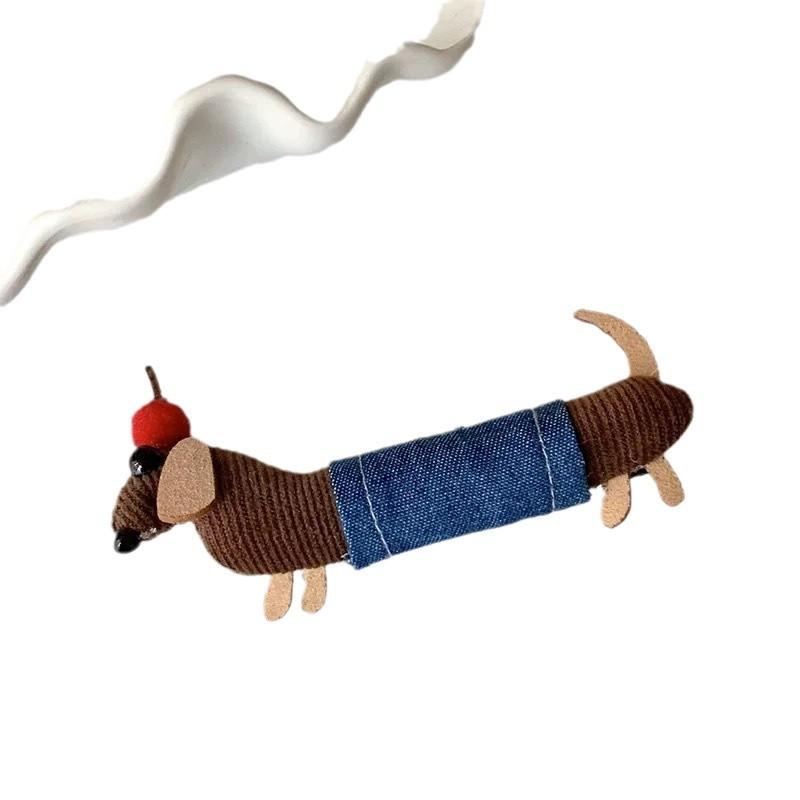 Funny Dachshund Hair Clip Hairbands Women Girls Cute Kawaii Hair Clip Bangs Side Hairpin Hair Styling Barrettes for Women Girls