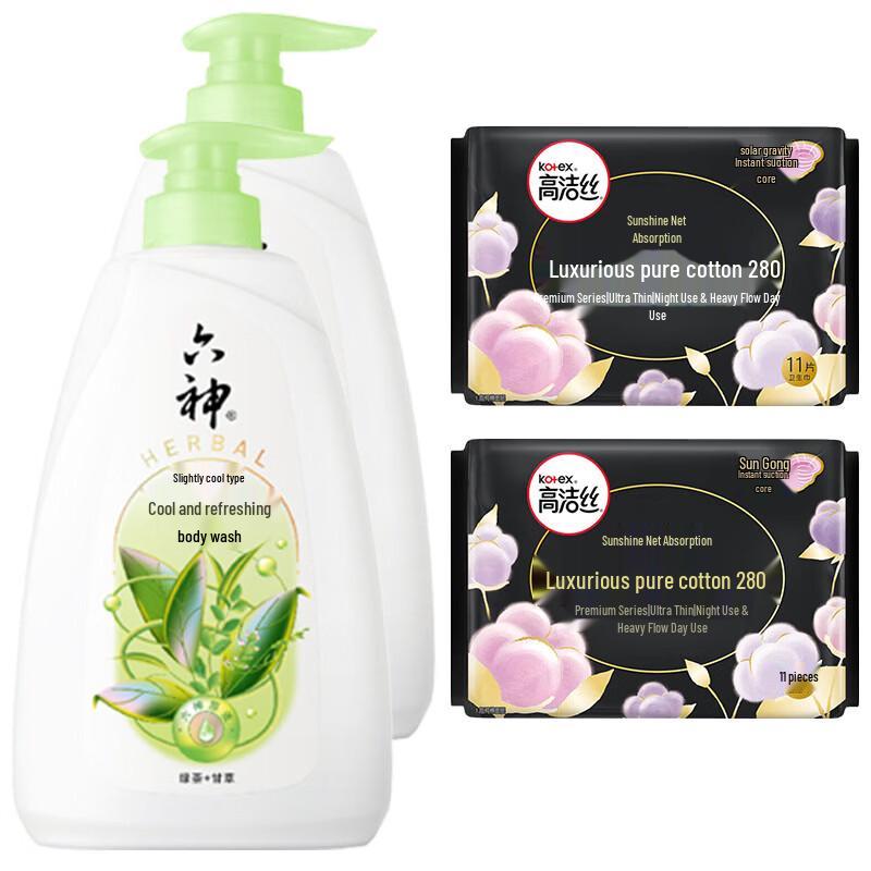 

Liu Shen Cool Refreshing Shower Gel & Cotton Night Pads Bundle
