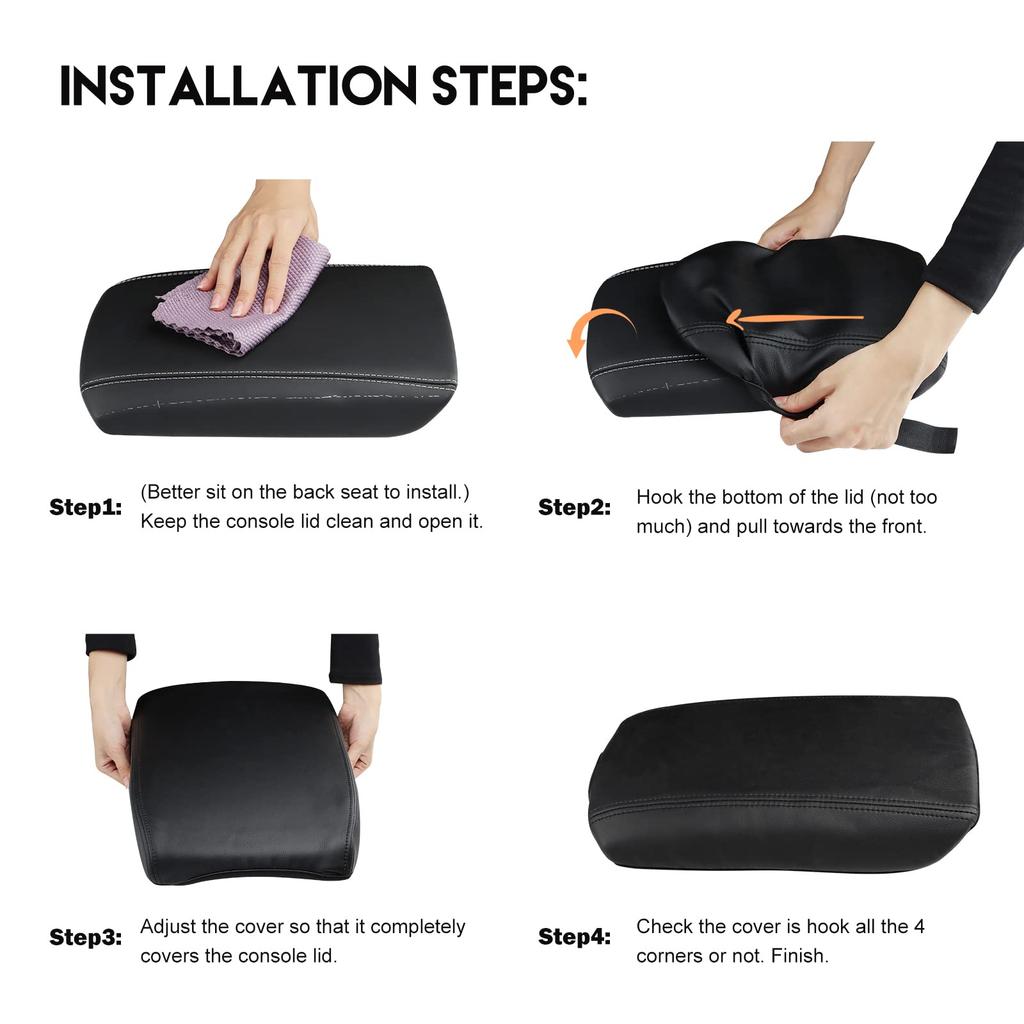 INTGET Car Center Console Armrest Cover for Jeep Grand Cherokee 2022 2023 Cherokee L Accessories Armrest Box Dog Seat Cover Pad Console Lid Protector