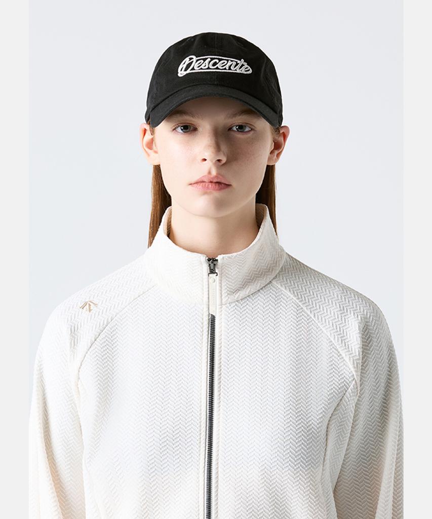 DESCENTE Classic Wording Ball Cap Black Sr123Ucp1G