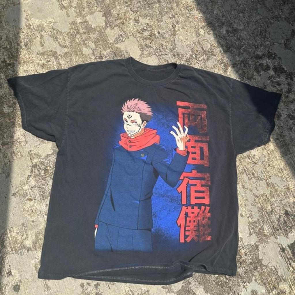 Jujutsu Kaisen ShortSleeve Top AnimePrint Streetwear Y2K Style Suitable for All Ages (Summer 2026 New Arrival)