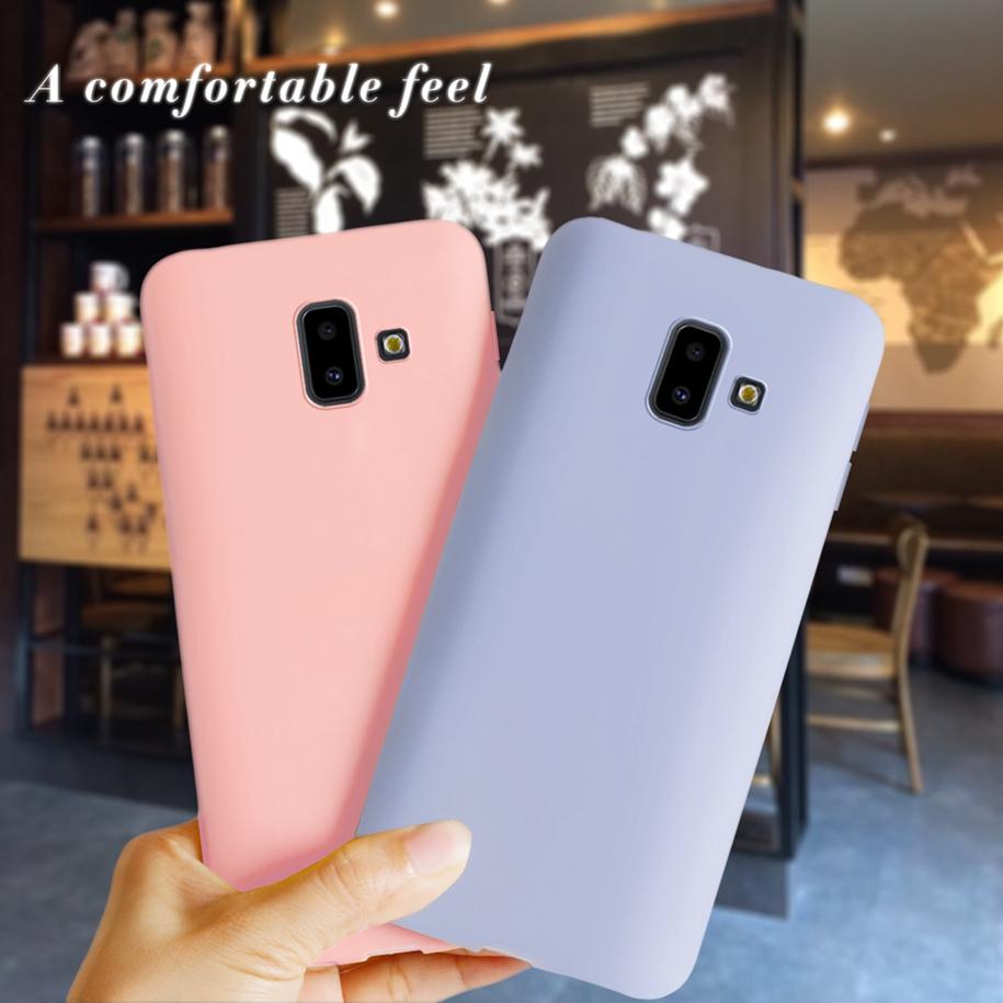 Phone Case For Samsung Galaxy J6 2018 Cover Candy Color For Fundas Samsung J6 2018 J600F J6Plus J6+ J 6 Plus 2018 Case Soft Capa