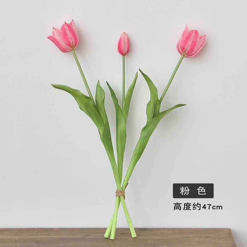 Real Touch Artificial Tulips High Quality Luxury Silicone Fake Flowers for Home Wedding Decoration Bride Bouquet Elegant Decor