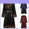 Wikingerkrieger Mittelalter LederMantel Mit Vintage Druck Für Cosplay Und Fantasy Rollenspiel