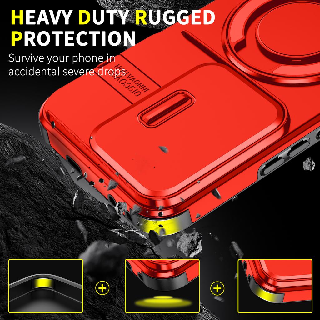 Magnetic Stand Phone Case for Huawei Honor 400 Pro Slide Camera Protection Cover For Honor 400 Lite X60 Pro X9C Magic 7 Armor