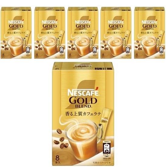 Nescafe Gold Blend Stick Coffee 8 sticks 6 boxes individually packaged cafe latte au lait instant