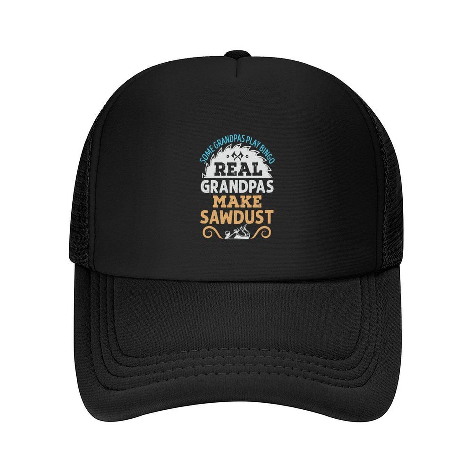 Woodworking Grandpa Some Grandpas Play Bingo Real Grandpas Make Sawdust Baseball Cap Sports Cap Custom Cap Golf Wear Men Women s