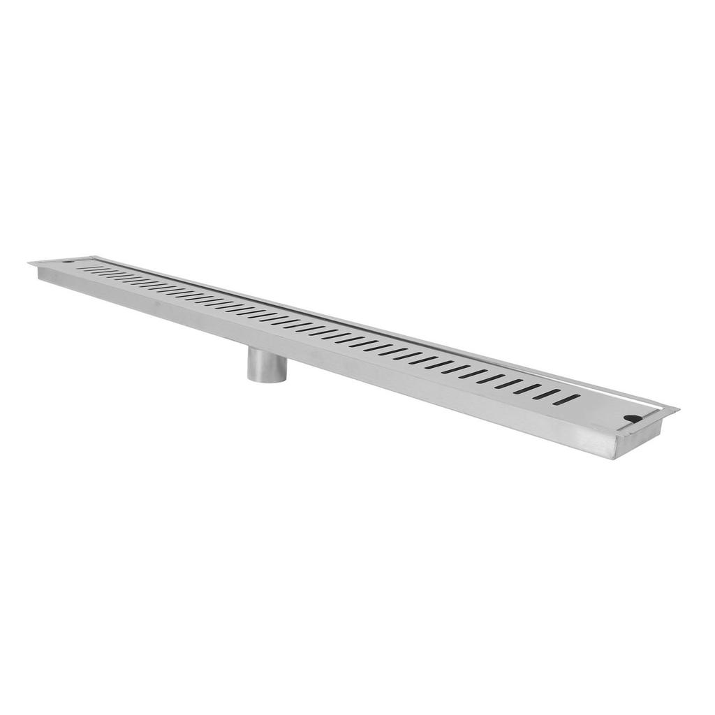 Linear Drain 304 Stainless Steel Large Discharge Capacity Prevent Clogging Shower Floor Drain for