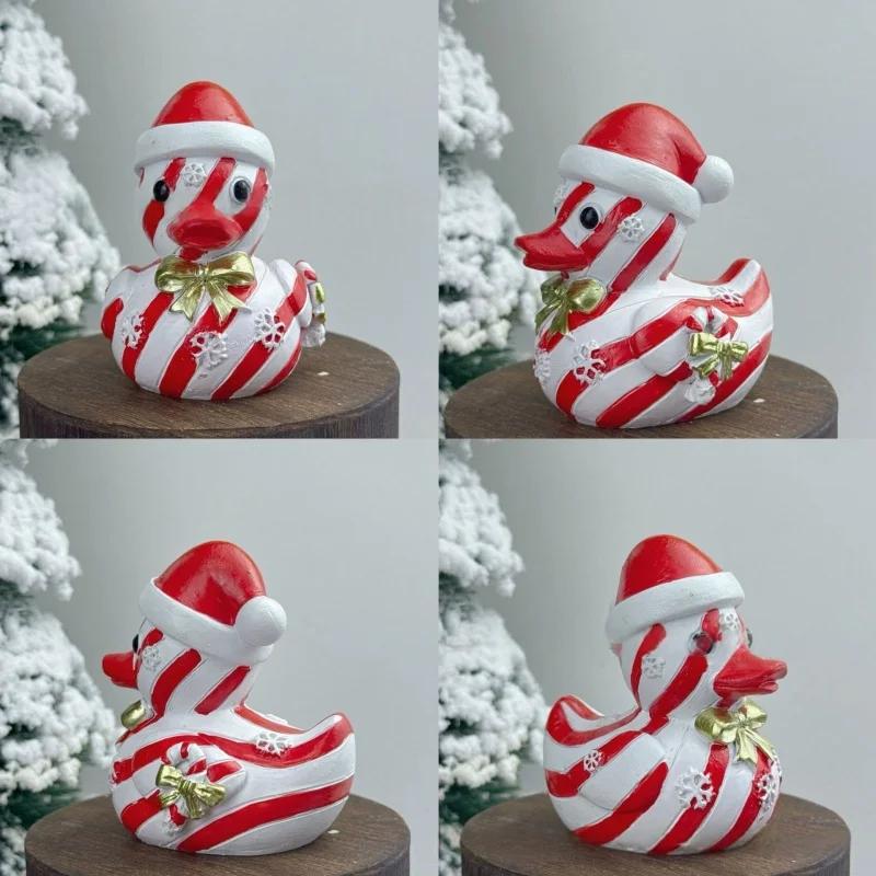 Creative Cartoon Abstract Christmas Duckling Hanging Decoration Holiday Party Gifts Home Office Desktop Fun Ornaments