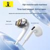 Baseus Auricolari Cablati CZ19 Half-in-Ear con Tipo-C