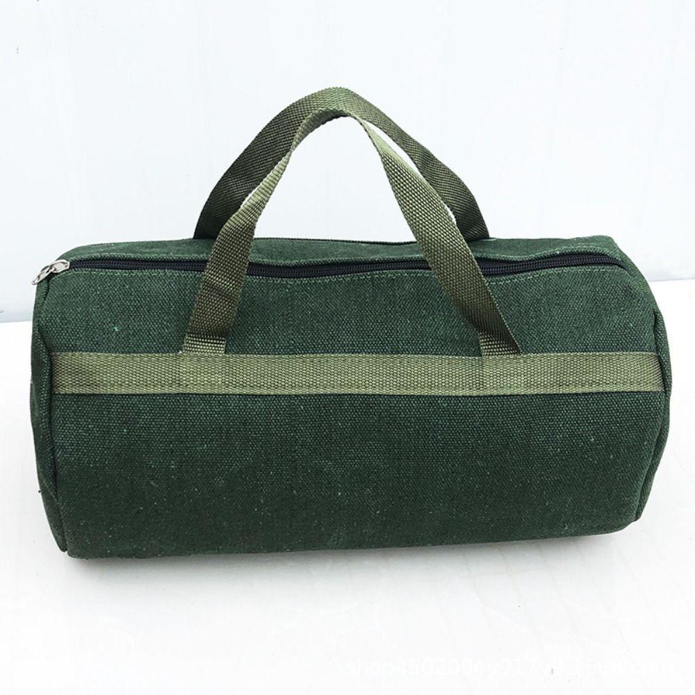 Large Capacity Tool Storage Bag Thick Canvas Auto Repair Tool Kit Hardware Tool Organizer