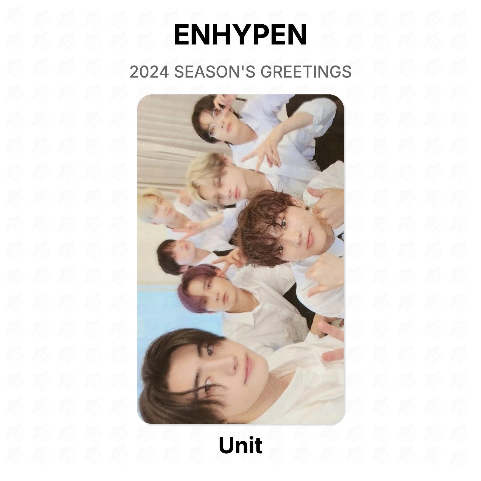 ENHYPEN 2024 Сезонные приветствия Официальная фотокарточка Unit
