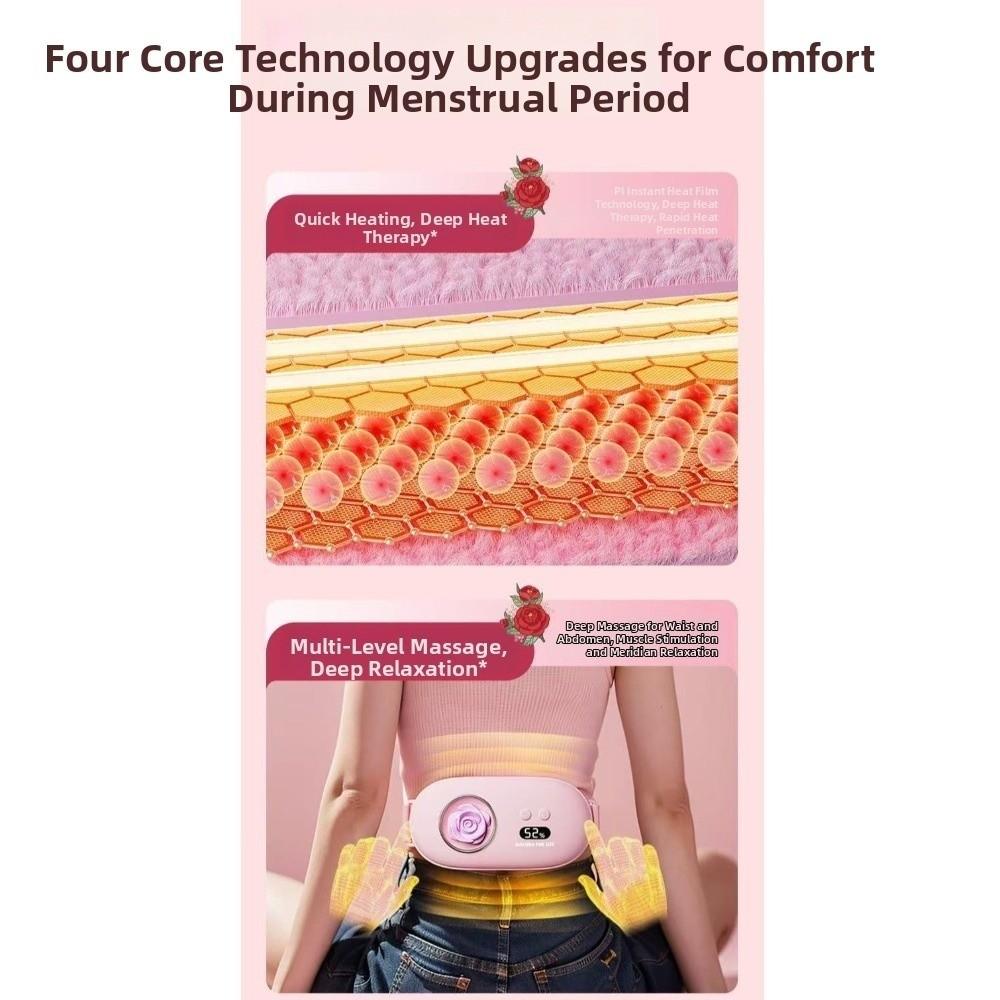 USB Charging Portable Menstrual Heating Pad Electric Heating Belt for 5V1800mAh for /Office/Travel