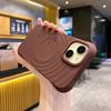 Magnetic Wave Texture Liquid Silicone Case IPhone 16 Pro Max 15 Series Slim Shockproof Pure Color Cover