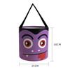 Halloween Pumpkin Bag With Cartoon Design For Trick Or Treat Candy Collecting