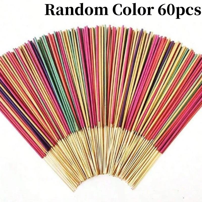 30/60/120Pcs Aromatherapy Incense Sticks Mixed Set Natural Fragrances Lavender Rose Ocean Incense Stick for Home Yoga Meditation