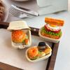 Yousheng Chick Hamburger Refrigerator Magnet Resin Simulated Food Decorative Fridge Magnet Memo Notes Photo Holder for Home Kitchen