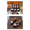 Boy's Shoes Spring and Autumn New Children's Bean Shoes Korean Version of Elementary School Performance Shoes Black Casual Shoes for Girls
