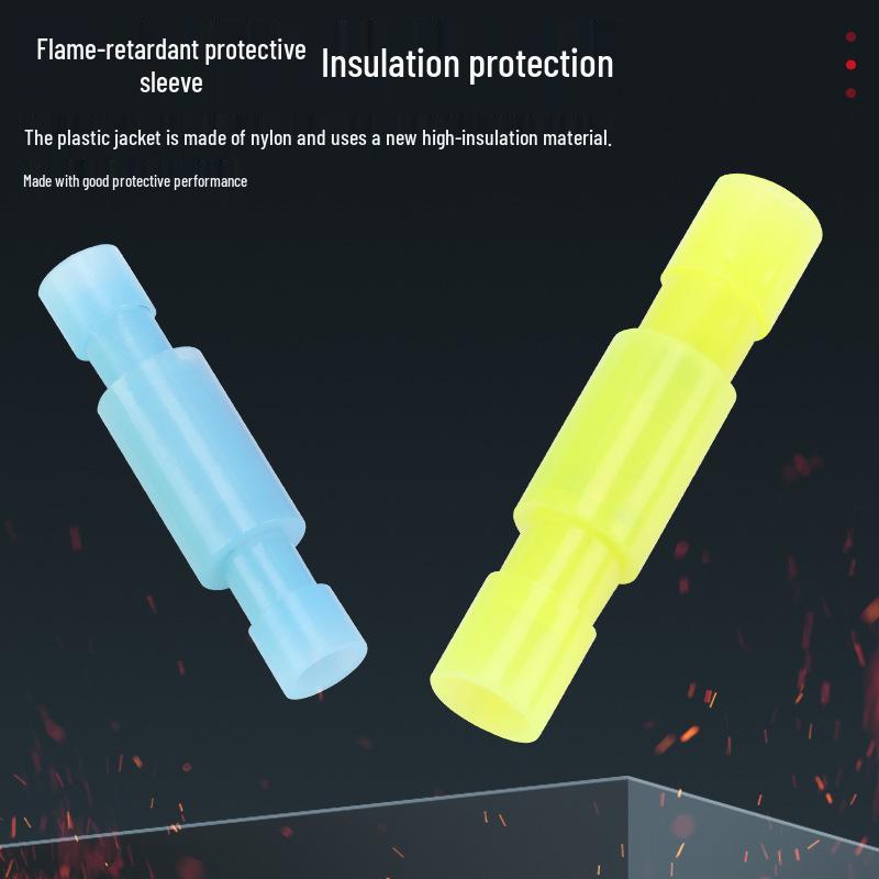 Nylon Bullet Plug-in Terminal: Male & Female Quick Connectors (White)