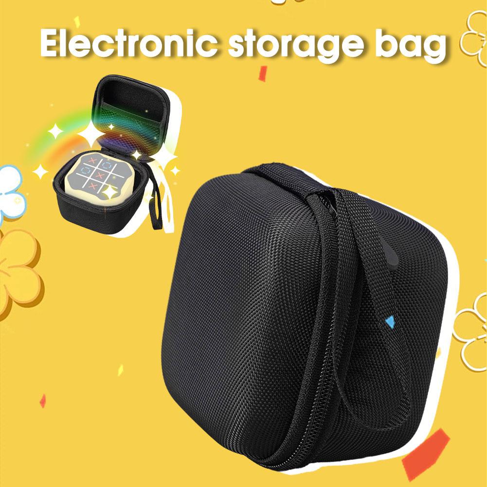 Game Storage Bag For GiiKER Tic Tac Toe Bolt Game 3-in-1 Handheld Puzzle Game Storage Bag EVA Electronic Anti Fall Handbag