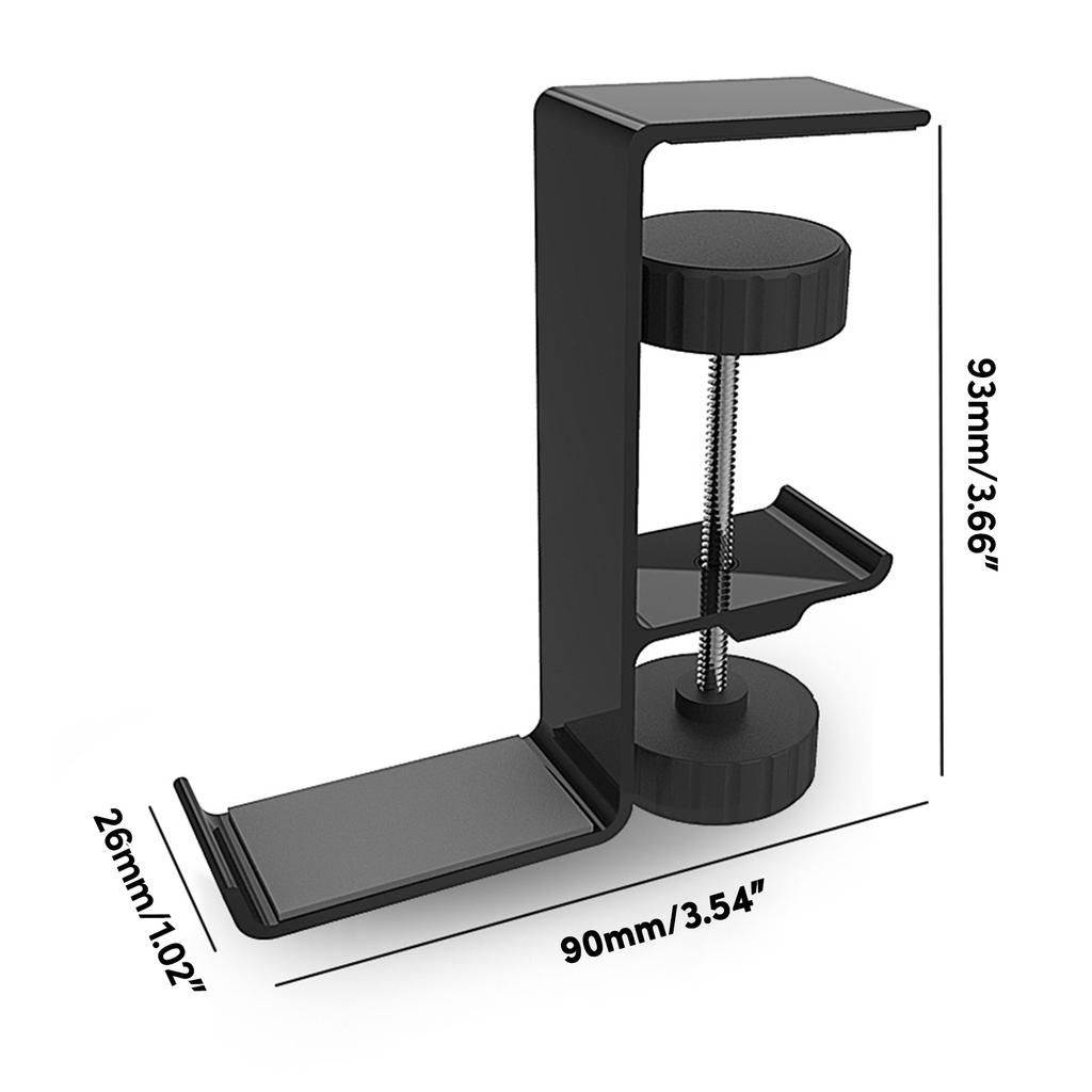 Stylish Headphone Mount Stand Headset Hanger Hook AluminumAlloy Stand for Hanging Headsets Stands Rack