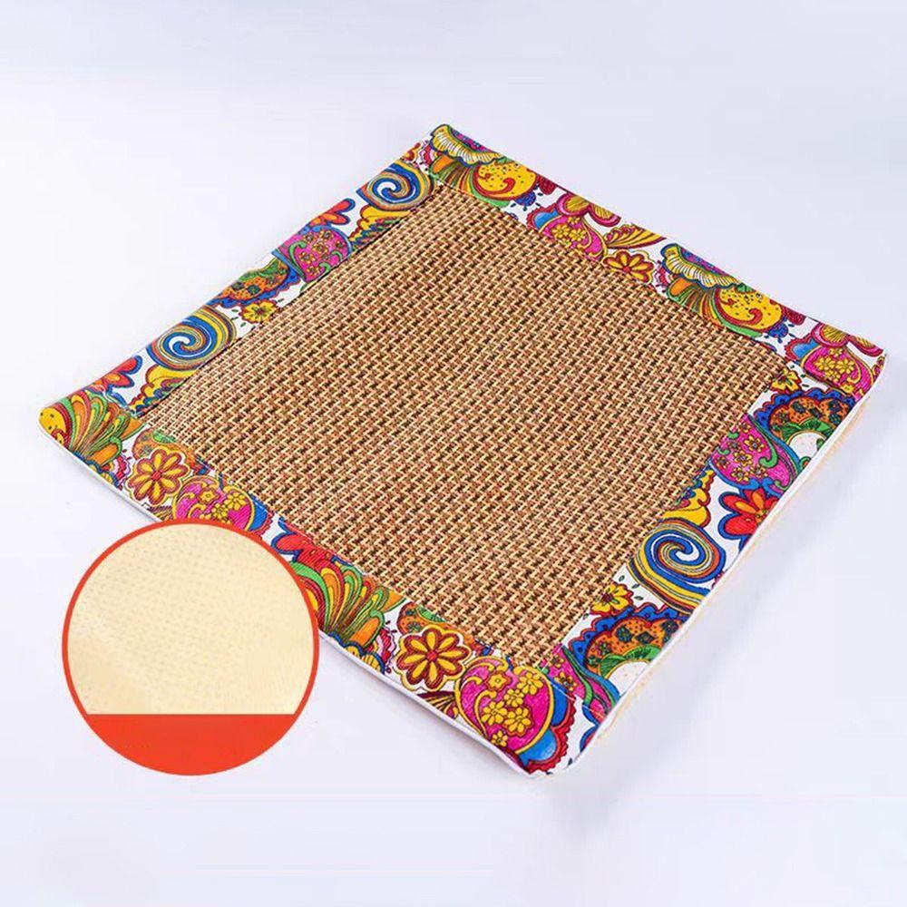 Breathable Rattan Seat Cushion Comfortable Chair Pad Thicken Office Seat Pads Yoga