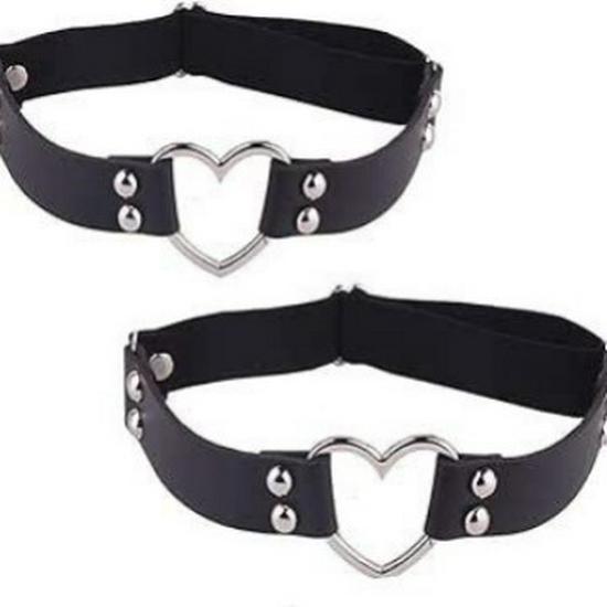 Cross-border Punk Heart Thigh Garter - Street Style Sexy Jewelry Anklet