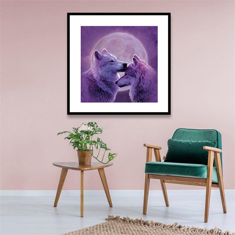 5D-Diamantmalerei zum Selbermachen, voller Bohrer, Tier, Wolf, Elefant, Diamant-Stickerei, Mosaik-Kunst, Bild, Koala, Kreuzstich, Heimdekoration