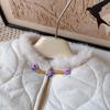 Girls' Korean-Style Winter Cotton Jacket with Fur Trim - BWB079