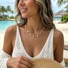 Collana Unica Y2K a Tema Oceanico per Donna Boho Stella Marina Rosa Smalto Conchiglie Ciondolo Collana Choker Gioielli Estetici Estivi