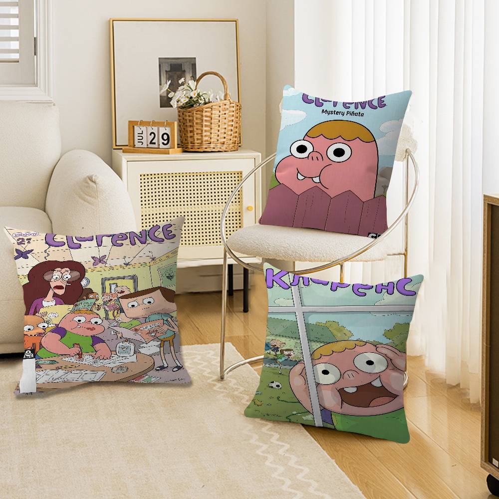 Cartoon CClarences Cushion Cover Inches Farmhouse Decor Home Throw Pillow Covers for Couch Decorations
