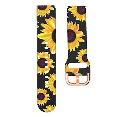 Klassisches 18-mm-Uhrenarmband für Garmin Venu 2S, Leopardenmuster, Sport-Silikonarmband für Garmin Forerunner 255S, Bandzubehör