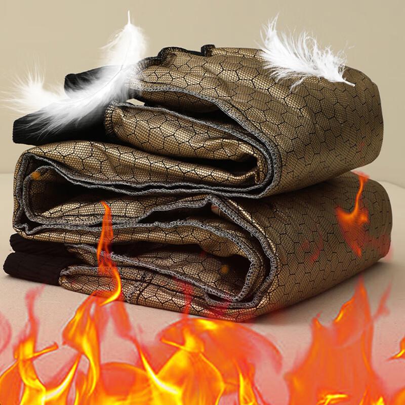 Langsha Women's Black Gold Down Winter Pants