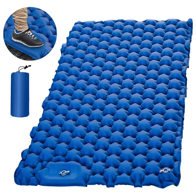 Outdoor Inflatable Camping Air Mattress with Foot Pump 196*125*9