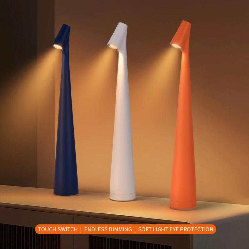 New Elegant USB Charging Vertical Pole Desk Lamp for Bedroom Bedside Table