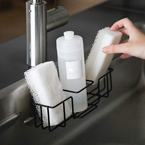 Pearl Metal Sponge Rack, Slim Pocket, Kitchen Storage, Limited Edition, Black, BLKP, AZ-5103