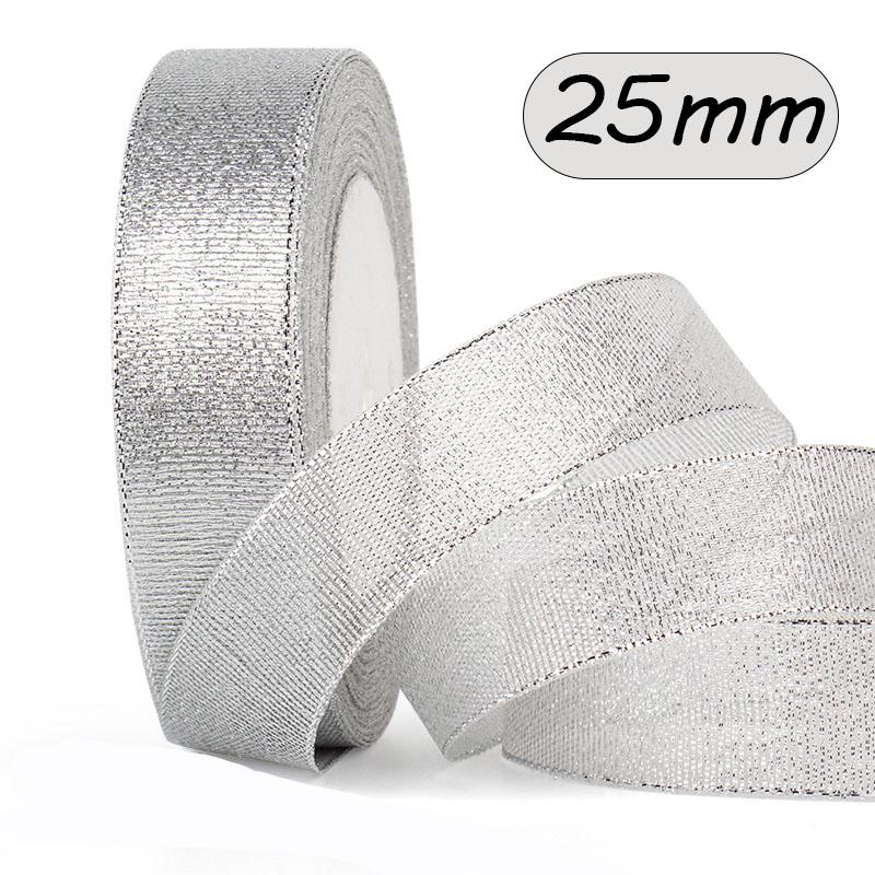 25Yards Natural Satin Ribbons Crafts Sewing Party Wedding Gold Ribbon Gift Wrap Bow DIY Organza Ribbon Christmas Home Decoration