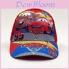 Cartoon Cars Pattern Childrens Baseball Cap Summer Sun Protection Breathable Sun Hat For Kids