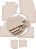 PREMIUM Beige Floor Mats For: Nissan X-Trail III T32 FL 7 Seats 2017-2021