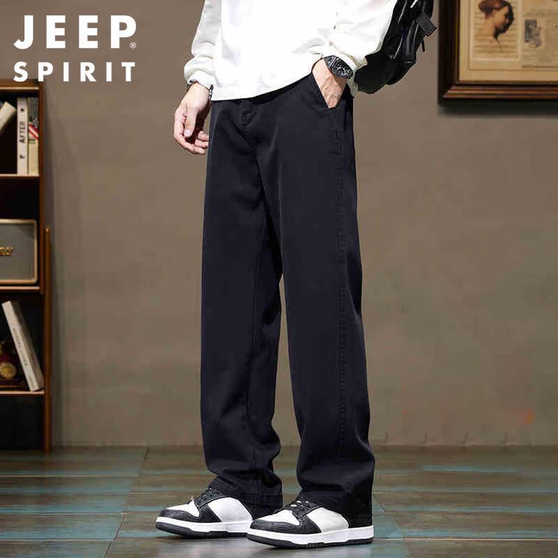 

JEEP SPIRIT Men s Relaxed Fit Straight Leg Casual Pants 38
