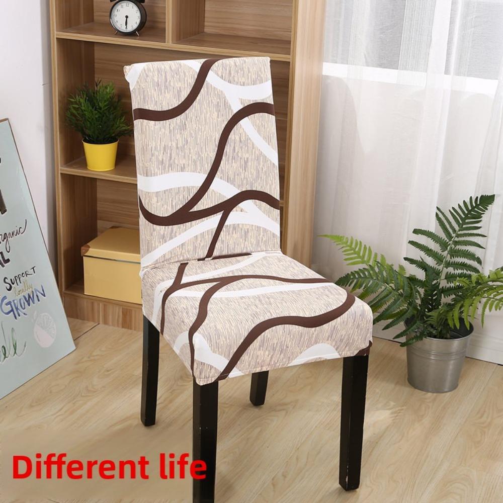 

Universal Stretch Chair Covers Set for Home Office Hotel Dining Elastic Fabric Slipcovers Washable Durable 1pc